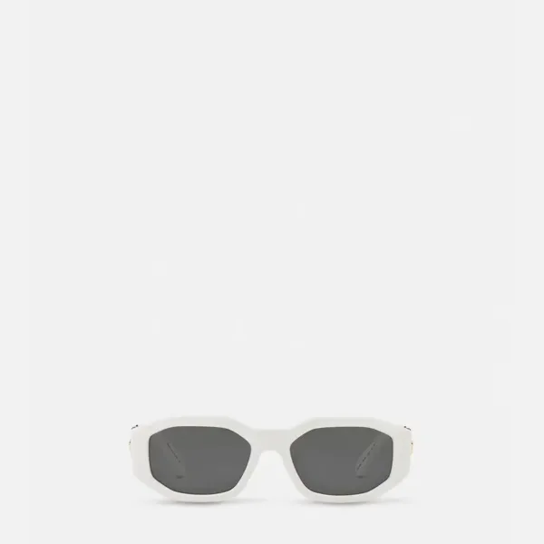 WHITE MEDUSA BIGGIE SUNGLASSES