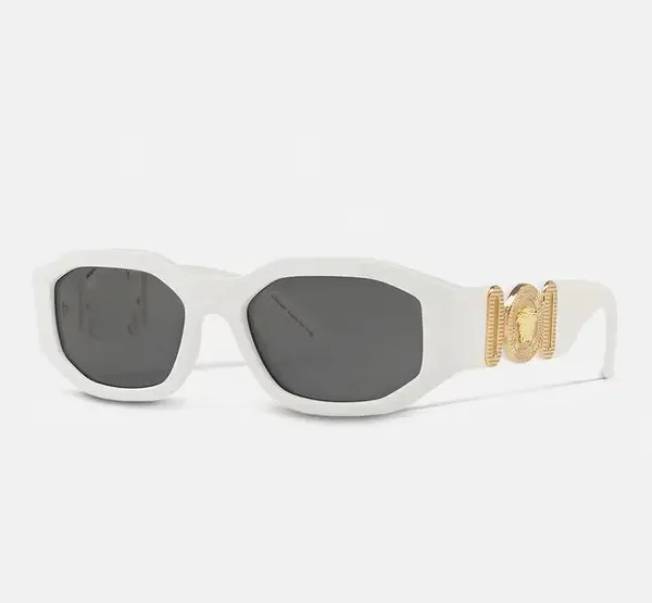 WHITE MEDUSA BIGGIE SUNGLASSES