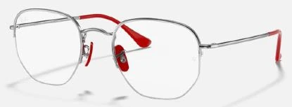 Ray Ban Hexagonal Scuderia Ferrari 6448M - Plateado
