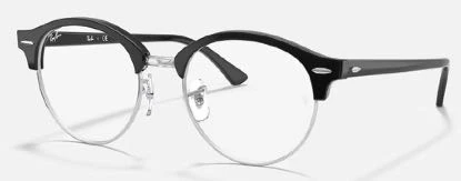 Ray Ban Clubround 4246V - Negro plateado