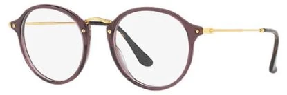 Ray Ban Round Fleck 2447V - Marron patilla dorado