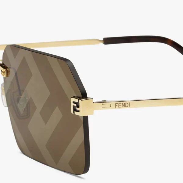 Fendi Fs Fendi Sky Rectangle – Dorado