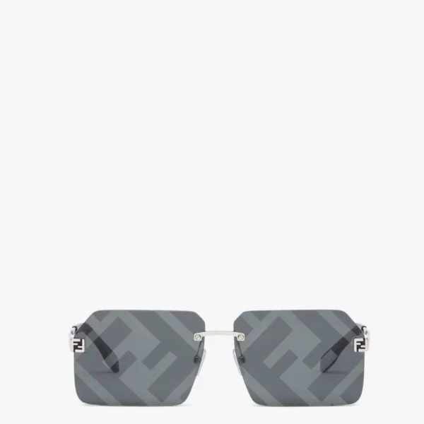 Fendi Fs Fendi Sky Rectangle - Plateado