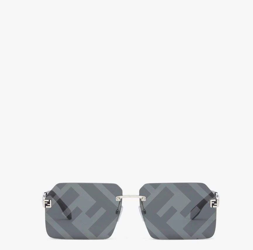 Fendi Fs Fendi Sky Rectangle - Plateado