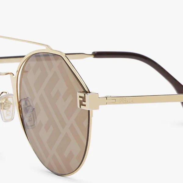 Fendi Fs Fendi Sky Round – Dorado