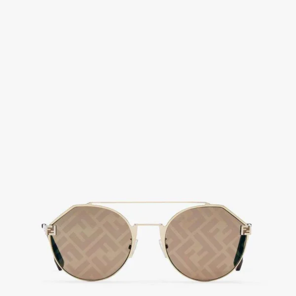 Fendi Fs Fendi Sky Round - Dorado