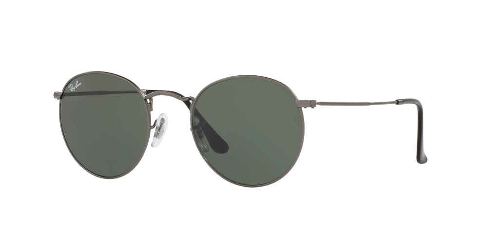 Round Metal Classic 3447 - Gunmetal/verde