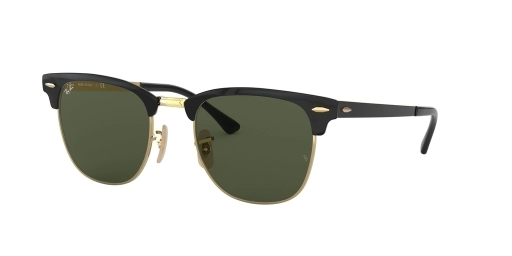 Clubmaster Metal 3716 - Negro dorado/verde
