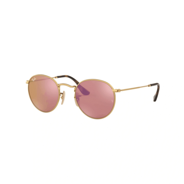 Ray Ban Round Metal Polarizado 3447 – Dorado/verde espejado polarizado