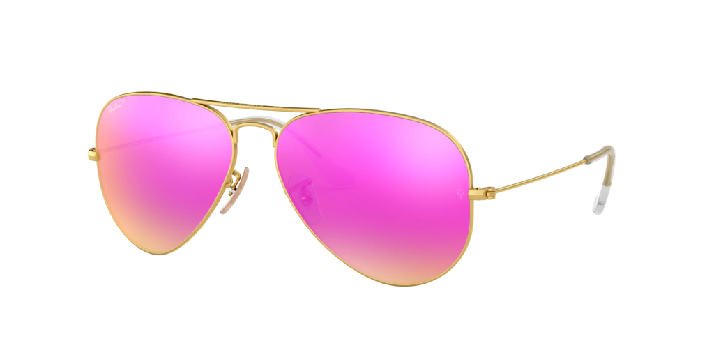 Aviador Espejado 3025 - Dorado/violeta espejado