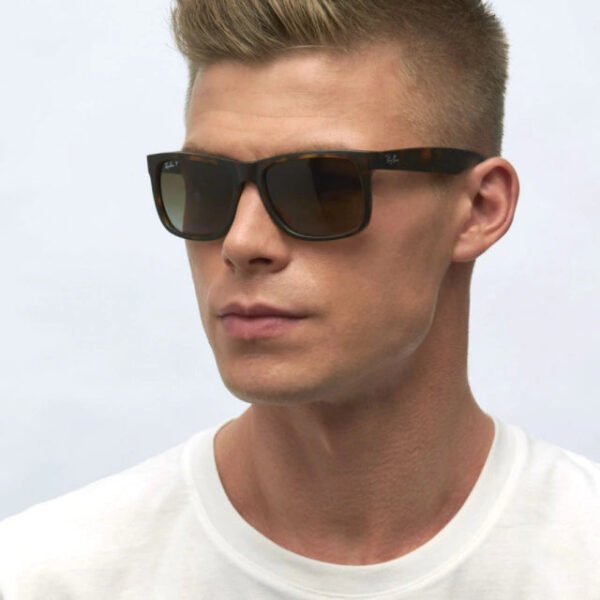 Ray Ban Justin Polarizado 4165 – Negro/azul espejado
