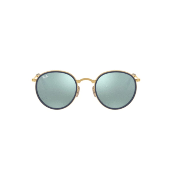 Ray Ban Round Folding 3517 – Dorado blanco/dorado espejado