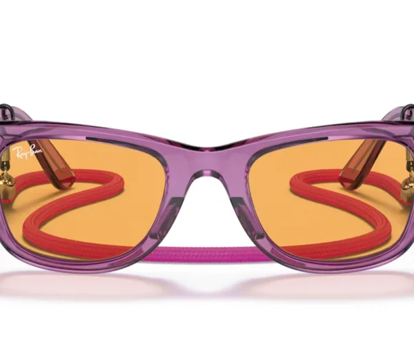 Ray Ban Wayfarer Block 2140 – Violeta transparente/naranja