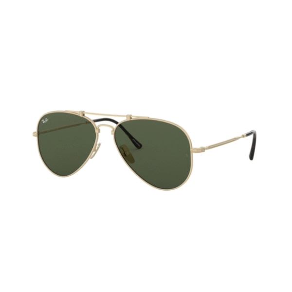 Ray Ban Aviador Titanio 8125 – Dorado/verde
