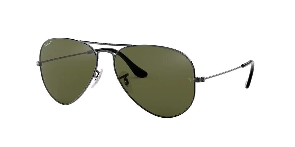 Aviador Polarizado 3025 - Gunmetal/verde
