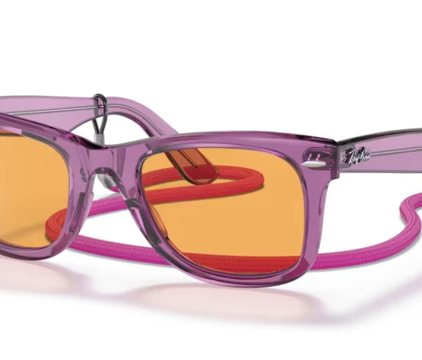 Wayfarer Block 2140 - Violeta transparente/naranja