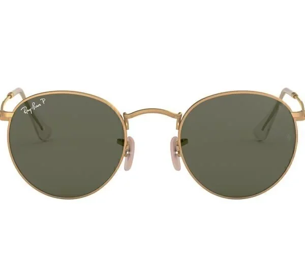 Ray Ban Round Metal Polarizado 3447 – Dorado/verde polarizado