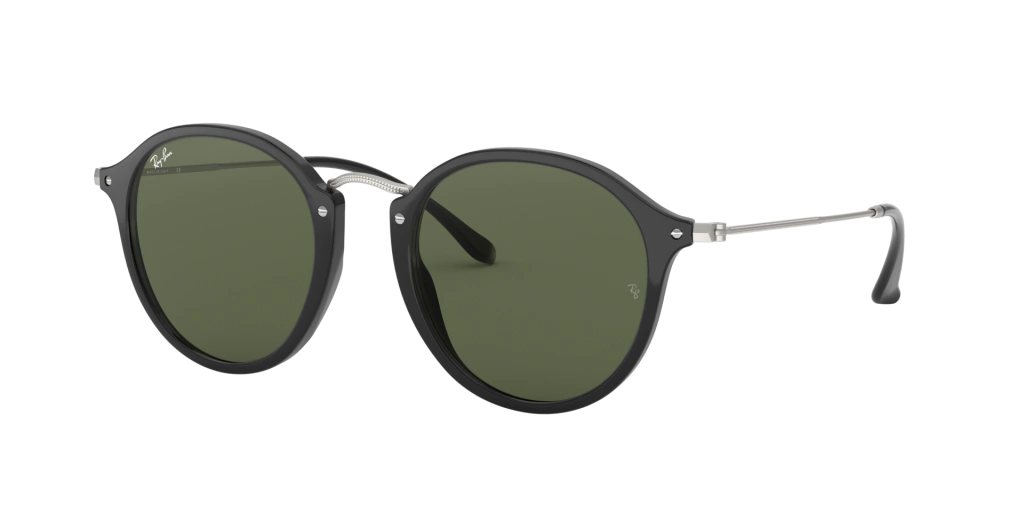 Round Fleck 2447 - Negro-plateado/verde