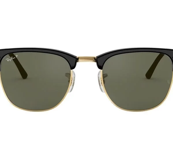 Ray Ban Clubmaster Polarizado 3016 – Negro dorado/verde